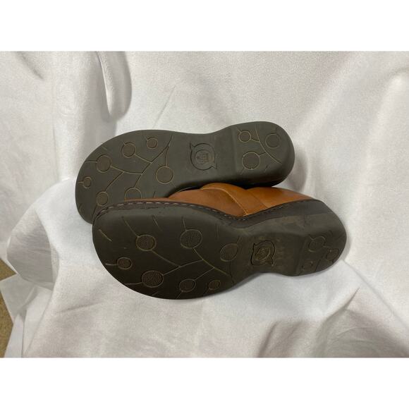 Born Toby Duo Women's Slip On Shoes Brown Leather 2" Heel Size 7 - Picture 5 of 9